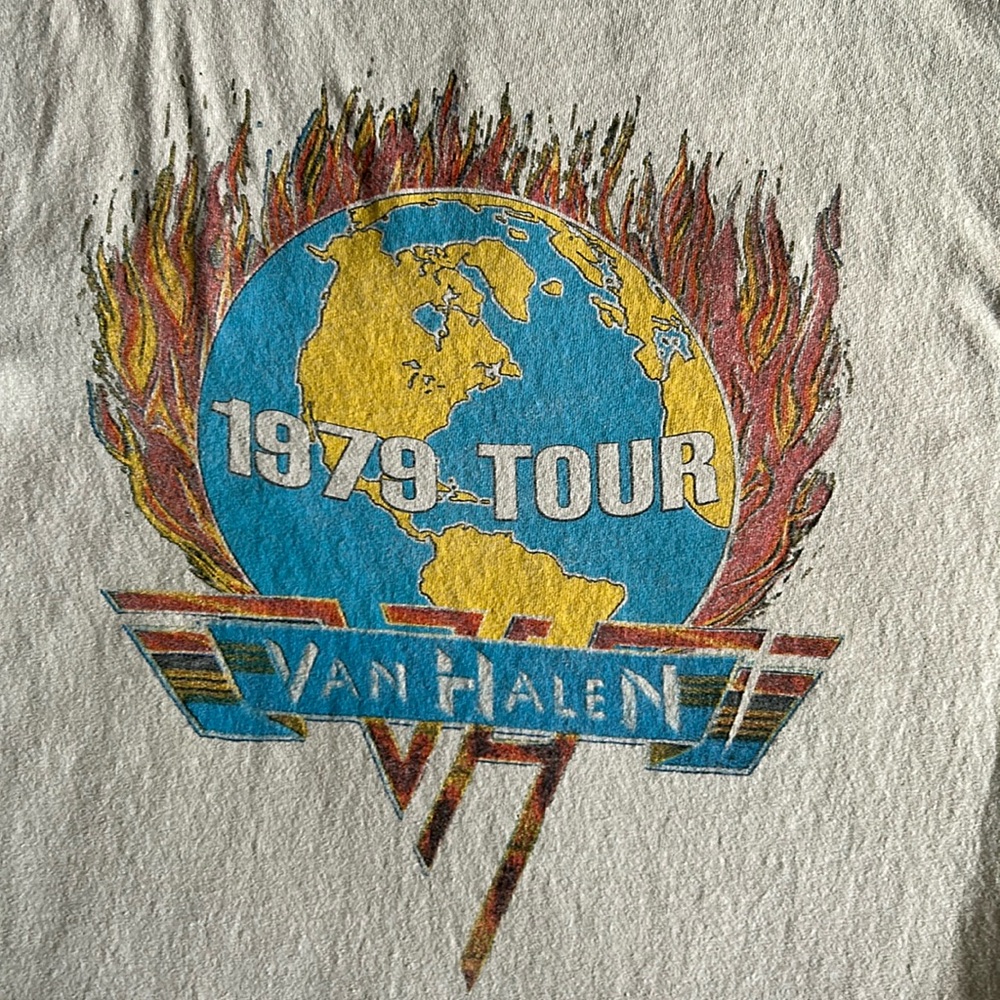 Van Halen 1979 World Tour Tee Shirt